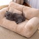 thumbnail image 5 of Sofá Cama para Gatos, Cálido, Suave, Lavable, Calmante, Cama para Perros, sofá de Felpa Esponjoso para Mascotas, Cama para Dormir para Perros Pequeños y Gatos (XL), 5 of 9