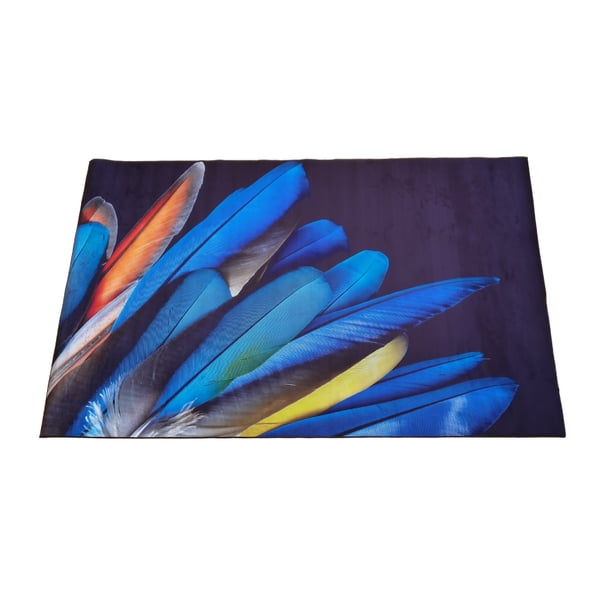 Tapete Decorativo para Sala Estilo Nórdico ilios innova Plumas 3D 2x1.60m