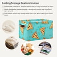 thumbnail image 6 of Cartoon Pizza Storage Basket with Handles Collapsible Storage Bins Canvas Fabric Storage Organizer for Shelves Closet Bedroom Living Room 1Pack Decor Gifts, 6 of 7