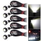 thumbnail image 1 of Xihbxyly Productos fabricados únicamente en EE. UU. 5 luces LED disyuntor DRL 9 W y 12 V CC blancas para coche, 1 of 7