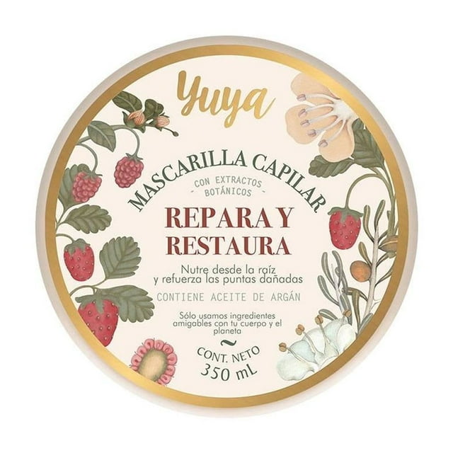 Crema para peinar Yuya Republic Cosmetics repara y restaura argán y pantenol frutos rojos 350 ml