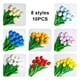 thumbnail image 5 of Monstrate 10X flores artificiales PU flores falsas ramo flores boda vacaciones Flores artificiales Azul, 5 of 6
