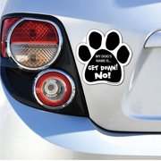 My Dog's Name is Get Down! No! Paw Magnet