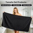 thumbnail image 2 of Toallas de baño Grandes para Cuerpo, 2 Piezas Juego de Toallas de Microfibra Ultra Suaves y Secado Rápido para Baño, Playa, Piscina, Gimnasio, SPA (Negro), 2 of 4