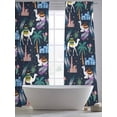 thumbnail image 6 of Tropical Palm Trees Sheer Curtains 84 Inches Long 2 Panels Set, Window Sheer Curtains for Living Room/Bedroom, Desert Camels Houses Aloe Vera Black Light Filtering Rod Pocket Curtain 52''x84''x2, 6 of 8