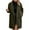 Olive Green, variant on Herrnalise Women's Warm Double Breasted Wool Pea Coat Trench Coat Jacket with Hood Wine,XXL