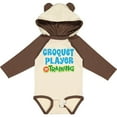 thumbnail image 3 of Inktastic Croquet player in training Boys or Girls Long Sleeve Baby Bodysuit, 3 of 5