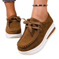 thumbnail image 5 of Willtoo Wedge Shoes for Women Casual Platform Sneakers Lace Up Lightweight Fashion Shoes Non-Slip Breathable Comfortable Walking Shoes, 5 of 5