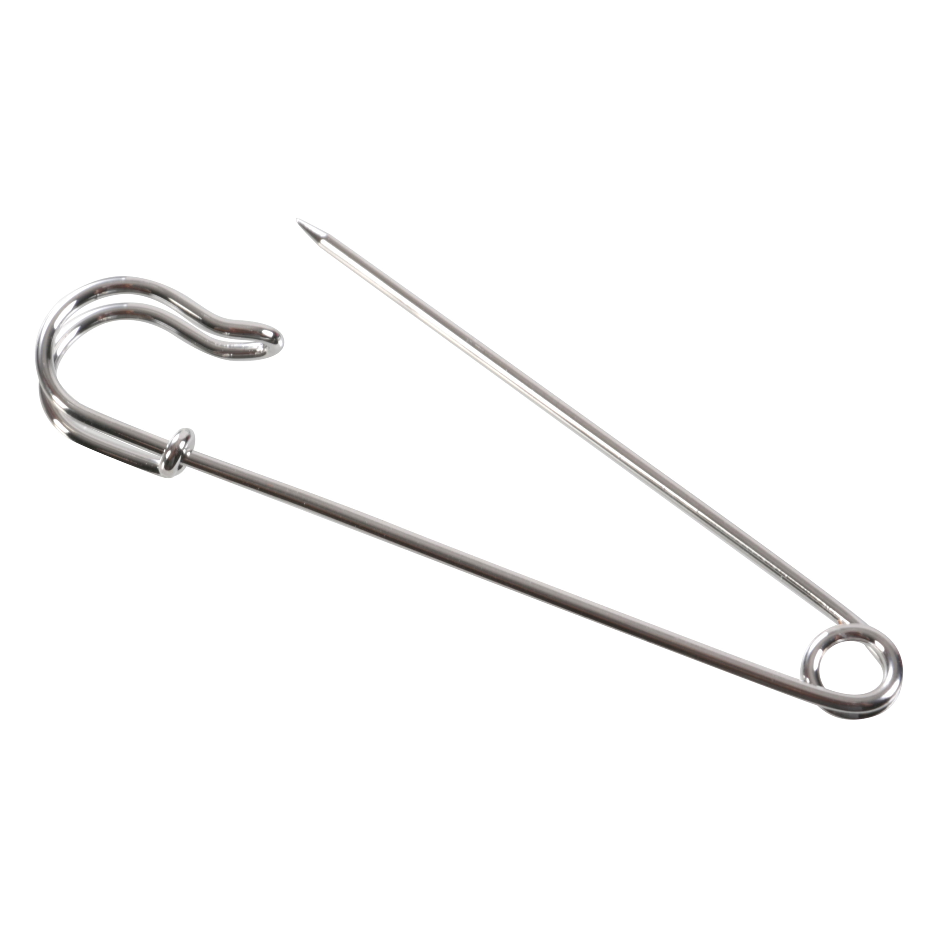 10, 2.6 Inch Silver Metal Kilt Pins, Metal Kilt Fasteners, Medium