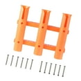 thumbnail image 2 of Colaxi 3 Tube Links Fishing Rod Holder Fishing Rod Bracket Lightweight Easy Setup 3 Hole Fishing Rod Rack Fishing Rod Rest for Yacht Orange, 2 of 8