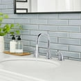 thumbnail image 6 of WOWOW 8 Inch Widespread Bathroom Faucet 3 Hole, Chrome Bathroom Faucet, Bathroom Sink Faucet with Pop Up Drain and Supply Lines, 6 of 7