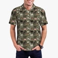 thumbnail image 1 of Fotbe Farm Animals Pattern Men’s Golf Polo Shirt – Breathable Performance Golf Shirt with Button-Down Collar-XX-Large, 1 of 6