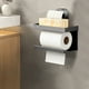 thumbnail image 2 of Portarrollos de papel higiénico con ventosa para baño, montaje en pared sin taladrar, diseño compacto para dispensar un solo rollo con construcción de aleación y fácil limpieza., 2 of 6