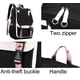 thumbnail image 4 of Mochila JiaYou Teenage Girls Middle School 21L, color blanco y negro, 4 of 8