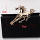 thumbnail image 4 of Pequeño Animal liso Broche de caballo Insignia Boda Nupcial Art Plata / Oro Zulema Broche nupcial, 4 of 7