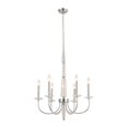 thumbnail image 2 of Pasargad Home Hestia Contemporary Metal & Crystal Chandelier in Chrome/Clear, 2 of 5