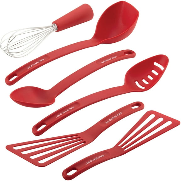Rachael Ray Tools and Gadgets Nylon Nonstick Kitchen Utensil Set, 6 pcs