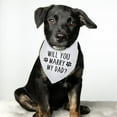 thumbnail image 4 of Will You Marry My Dad Engagement Announcement Dog Bandana Wedding Photo Prop Pet Accessories for Dog Lover Gifts Lovely Pet Scarf, 4 of 6