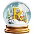 thumbnail image 1 of Pintura de diamante 5D DIY taladro redondo completo letra de Navidad cristal R Kit decoración 40x40cm, 1 of 9