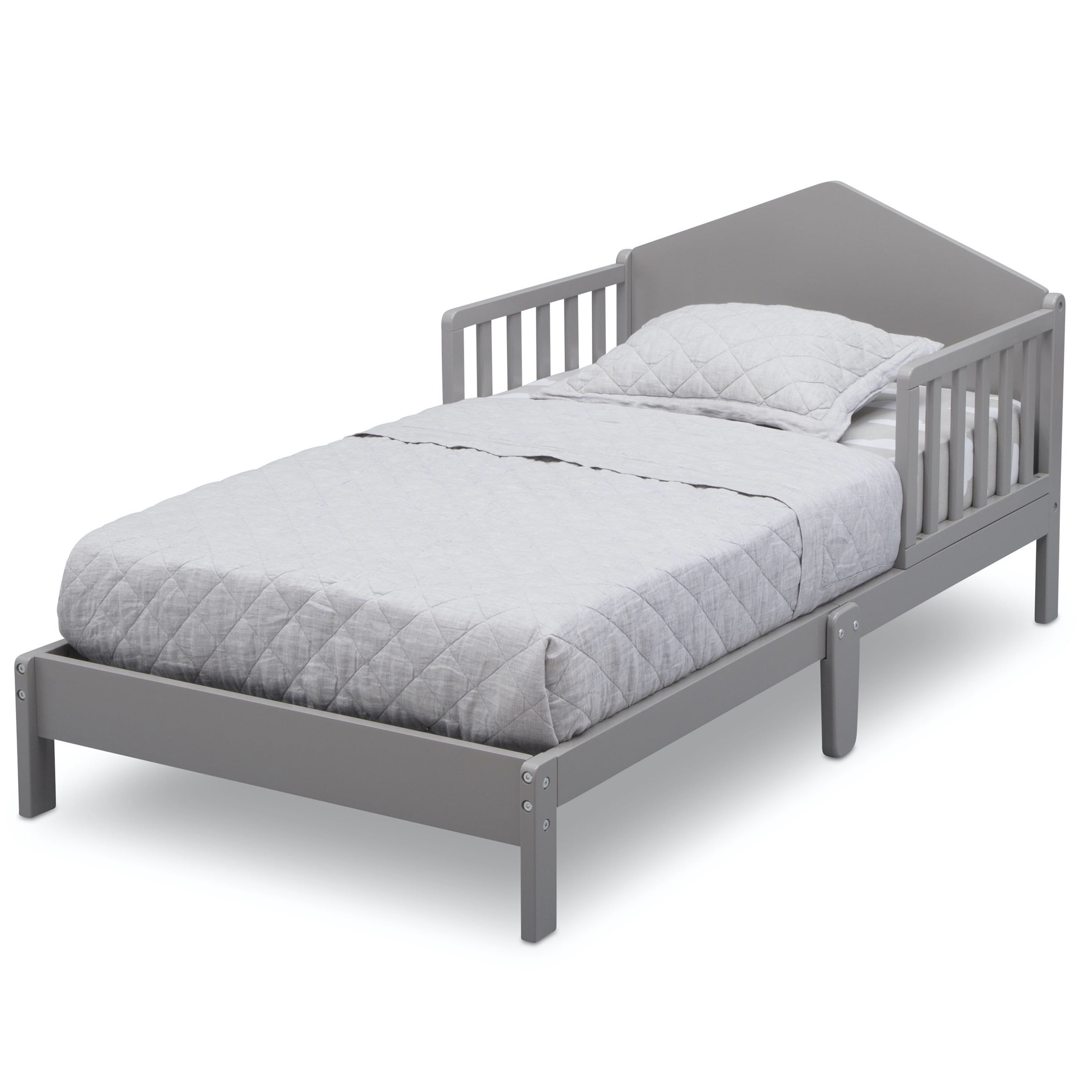 Delta Children Homestead Toddler Bed, Greenguard Gold Certified, Gray