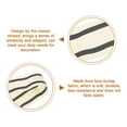 thumbnail image 3 of Uxcell 1 Pcs Natural Cotton Stripes Ribbon for Gift Wrapping and DIY Crafts Decoration Natural with Black 1 1/2", 3 of 5