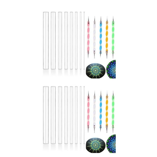 Transemion 13x Easy And Fun Mandala Dotting Non-toxic And Odorless Tools For Family Art Projects Mandala Dotting Tools Painting 2Set