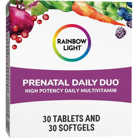 UPC 021888600069 product image for Rainbow Light Prenatal Daily Duo Multivitamin and DHA Tablets and Softgels  60 C | upcitemdb.com