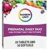 Rainbow Light Prenatal Daily Duo Multivitamin and DHA Tablets and Softgels, 60 Count