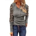 thumbnail image 2 of Gvmfive Women Long Sleeve V Neck Tops Button Up Shirt Blouse, 2 of 4
