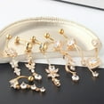 thumbnail image 2 of SNNROO Dangly Belly Button Ring 14G Navel Rings CZ Belly Button Piercing 7Pcs Silver, 2 of 10