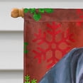 thumbnail image 3 of Carolines Treasures LH9579CHF Noir Great Dane Puppy Drapeau de Noël en Toile Flocons de Neige Rouges Taille Maison, 3 of 4