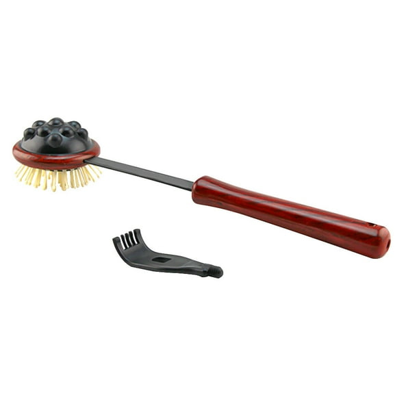 FELTECHELECTR 1 peine de masaje con bolsa de aire para el hogar, martillo de masaje, equipo de fitness (marrón claro)