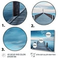 thumbnail image 3 of Designart "Pier to Infinity Endless Horizons III" Coastal Pier Floater Framed Canvas Art Print, 3 of 7