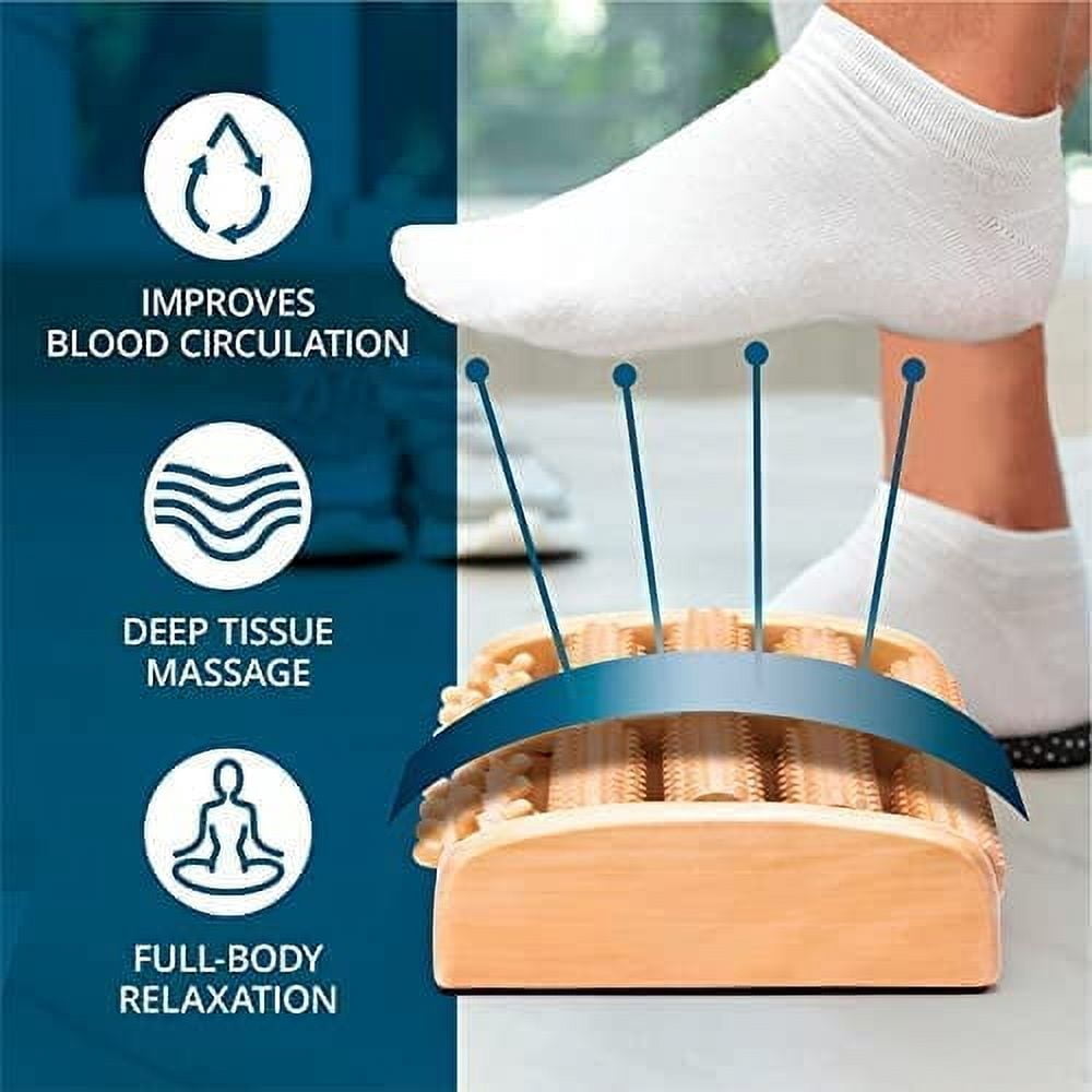 Wooden Foot Massager Body Accupressure Point Device Relaxation Foot Massager