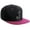 Black Hot Pink, White Black, variant on Classic Snapback Hat Custom A to Z Initial Varsity Letters, Black Hot Pink Hat White Black Letter K