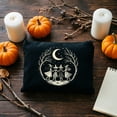thumbnail image 6 of Goth Raven Makeup Bag For Women, Celestial Sun And Moon Phase Witchy Cosmetic Bag, Halloween Black Crow Floral Toiletry Bag, Witch Stuff, 6 of 8