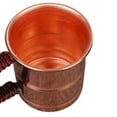 thumbnail image 4 of 3X Handcrafted Pure Copper Beer Milk Mug Weave Handle Thickened  400ML Breakfast Cup Drinkware Tableware, 4 of 7