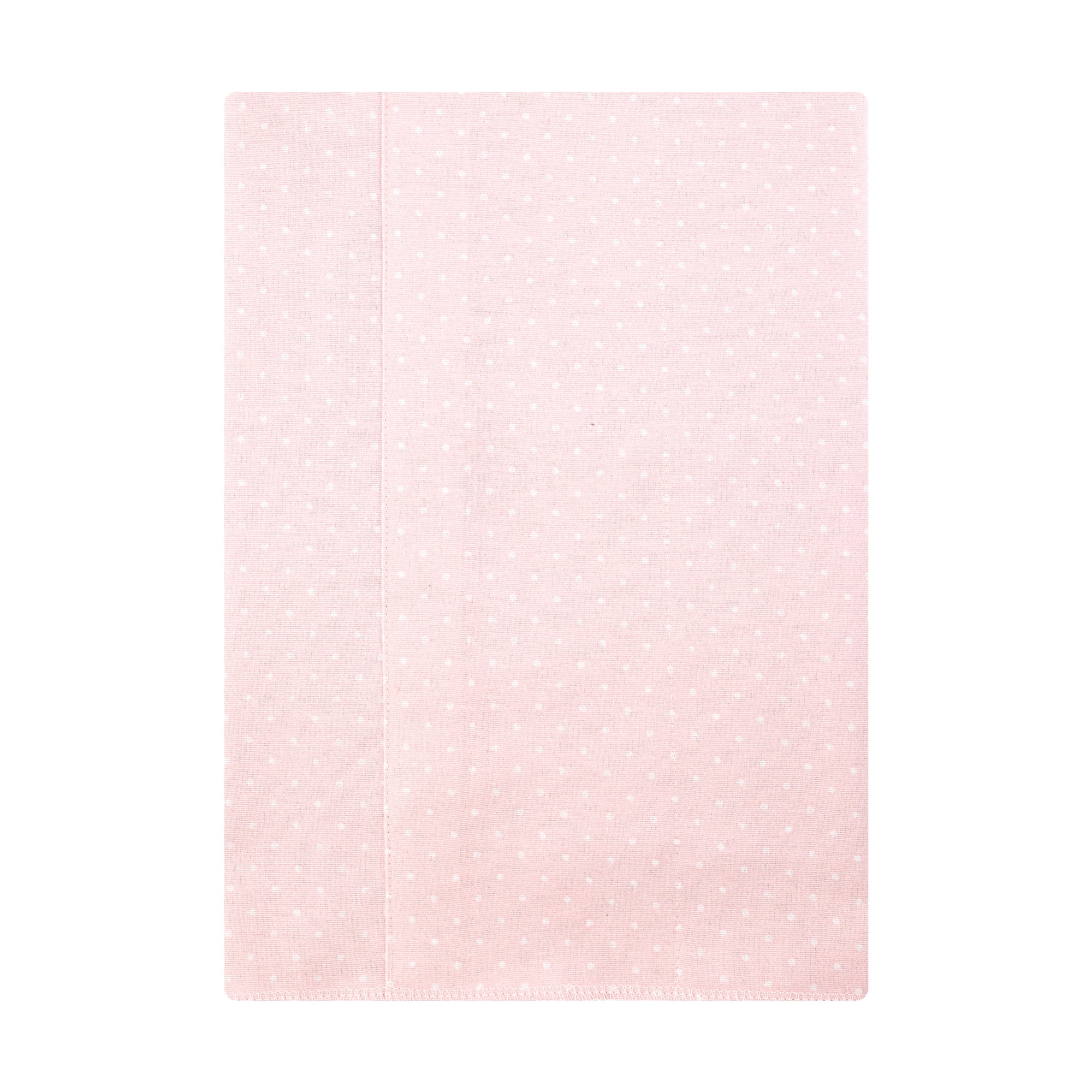 Hudson Baby Girl Cotton Polyester Flannel Burp Cloths 7-Pack, Tiny Rose, One Size