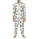 thumbnail image 3 of Fotbe Puppy Pijama de Hombre con Estampado de Manga Larga, Conjunto de 2 Piezas, Ropa de Dormir Suave y Cómoda con Bolsillos-Large, 3 of 7