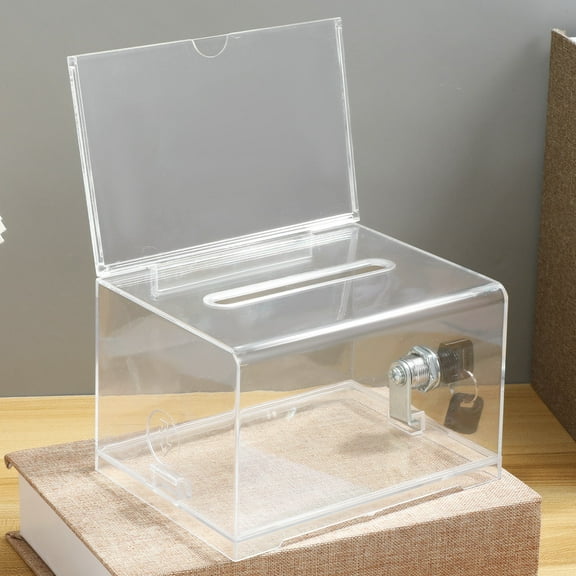 ELAYARD Acrylic Suggestion Box Lock for Office, School, Business, and