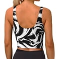 thumbnail image 3 of Lsque Leopard And Zebra 2 Printed Women'S Sports Bra, Compression, Moisture Wicking, High-Impact Sports Bra For Women,Supportive sports bra-XX-Large, 3 of 9
