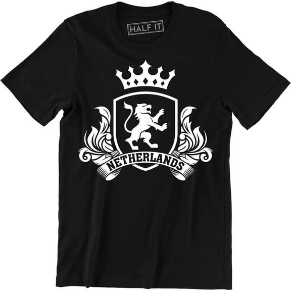 Netherlands Dutch Amsterdam Coat Of Arms Country National Flag Men's T-Shirt
