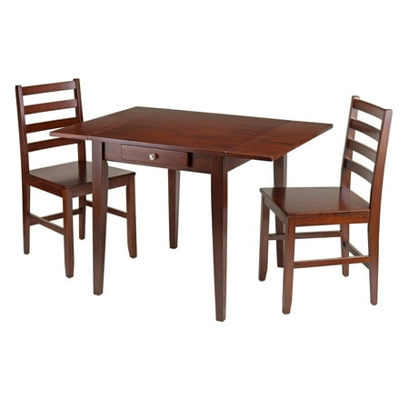 Hamilton 3 Pc Drop Leaf Dining Table With 2 Ladder Back Chairs Hamilton 3 Pc Drop Leaf Dining Table With 2 Ladder Back Chairs