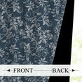 thumbnail image 2 of Mizhona Navy Blue Blackout Curtains for Bedroom,Boho Floral Printed Room Curtains Set of 2,42"x108", 2 of 5