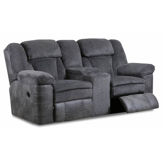 Lane Home Furnishings Werebear Charcoal Reclining Loveseat W/Console