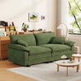 thumbnail image 4 of Nkurdsu 80.5" Loveseat, Corduroy Sectional Sofa Cloud Couch for Living Room, 2-Seat, Green, 4 of 6