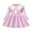 Pink-08, variant on Girls Sweater Knit Dresses Cute Long Sleeve Dress A-lined Ruffle Swing Dress Spring Clothes for 1-7 Y