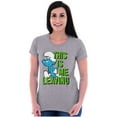 thumbnail image 3 of Smurfs Funny Attitude Don't Care Men's Graphic T Shirt Tees Brisco Brands S, 3 of 4