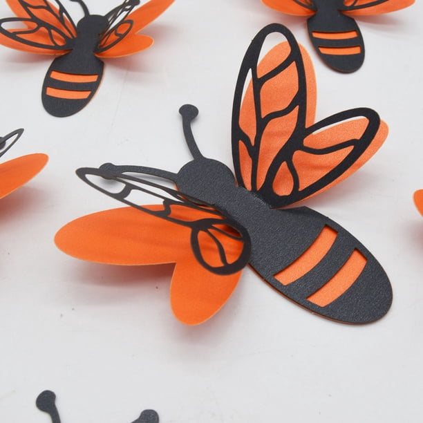 unbranded 1 De Stickers Decorativos 3D En Forma De Abejas Multicolor Removibles Para Pared