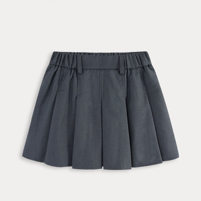 Falda para niña, color liso, leggings, falda corta, falda plisada para las cuatro estaciones, falda de rendimiento, vestido de algodón para niña